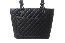 Load image into Gallery viewer, 極美品 CHANEL シャネル カンボンライン ラージトートバッグ 15番台 A25169 ココマーク カーフスキン パテントレザー ブラック 中古 4b003534