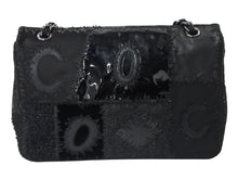 Load image into Gallery viewer, 新品同様 CHANEL シャネル デカマトラッセ30 ラージ パッチワークレザー Sフラップ Wチェーン ショルダーバッグ 25番台 ブラック 中古 4b003535