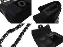 Load image into Gallery viewer, 新品同様 CHANEL シャネル デカマトラッセ30 ラージ パッチワークレザー Sフラップ Wチェーン ショルダーバッグ 25番台 ブラック 中古 4b003535