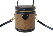画像をギャラリービューアに読み込む, 極美品 LOUIS VUITTON ルイヴィトン カンヌ ショルダーバッグ M43986 モノグラムリバース ブラウン ブラック 中古 4b003536
