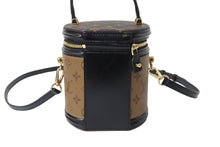 画像をギャラリービューアに読み込む, 極美品 LOUIS VUITTON ルイヴィトン カンヌ ショルダーバッグ M43986 モノグラムリバース ブラウン ブラック 中古 4b003536