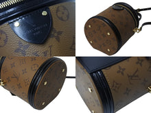 画像をギャラリービューアに読み込む, 極美品 LOUIS VUITTON ルイヴィトン カンヌ ショルダーバッグ M43986 モノグラムリバース ブラウン ブラック 中古 4b003536