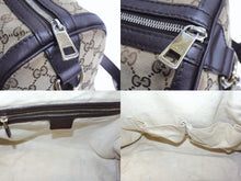 画像をギャラリービューアに読み込む, GUCCI グッチ ボストンバッグ ハンドバッグ シェリーライン 247205 GGキャンバス ベージュ ゴールド金具 美品 中古 4b003540