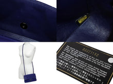 Load image into Gallery viewer, CHANEL シャネル ミニマトラッセ20 Sフラップ Sチェーンショルダーバッグ 20番台 ココマーク ベロア ブルー ブラック金具 良品 中古 4b003542