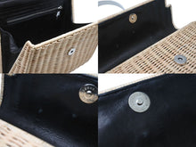 画像をギャラリービューアに読み込む, CHROME HEARTS クロムハーツ ドーリーストロー 2WAY ハンドバッグ ハート クロスボール 籐製 レザー シルバー925 美品 中古 4b003546