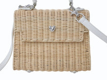 画像をギャラリービューアに読み込む, CHROME HEARTS クロムハーツ ドーリーストロー 2WAY ハンドバッグ ハート クロスボール 籐製 レザー シルバー925 美品 中古 4b003546