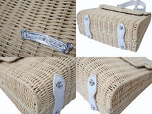 画像をギャラリービューアに読み込む, CHROME HEARTS クロムハーツ ドーリーストロー 2WAY ハンドバッグ ハート クロスボール 籐製 レザー シルバー925 美品 中古 4b003546