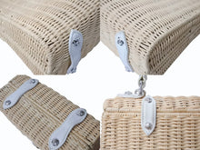 画像をギャラリービューアに読み込む, CHROME HEARTS クロムハーツ ドーリーストロー 2WAY ハンドバッグ ハート クロスボール 籐製 レザー シルバー925 美品 中古 4b003546