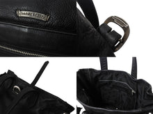 画像をギャラリービューアに読み込む, CHROME HEARTS クロムハーツ ガンスリンガー ビジネス トートバッグ レザー シルバー925 ブラック 美品 中古 4b003548