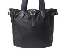 画像をギャラリービューアに読み込む, CHROME HEARTS クロムハーツ ガンスリンガー ビジネス トートバッグ レザー シルバー925 ブラック 美品 中古 4b003548