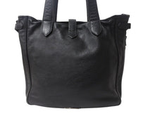 画像をギャラリービューアに読み込む, CHROME HEARTS クロムハーツ ガンスリンガー ビジネス トートバッグ レザー シルバー925 ブラック 美品 中古 4b003548