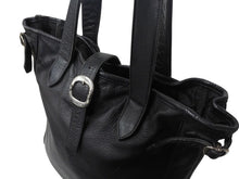 画像をギャラリービューアに読み込む, CHROME HEARTS クロムハーツ ガンスリンガー ビジネス トートバッグ レザー シルバー925 ブラック 美品 中古 4b003548