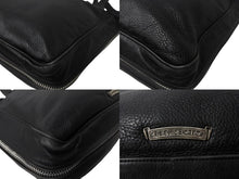 画像をギャラリービューアに読み込む, CHROME HEARTS クロムハーツ ガンスリンガー ビジネス トートバッグ レザー シルバー925 ブラック 美品 中古 4b003548