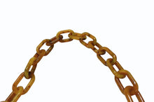 画像をギャラリービューアに読み込む, PRADA プラダ プラスチックチェーン ショルダーバッグ ワンショルダーバッグ イタリア製 レザー ブラウン シルバー金具 美品 中古 4b003549