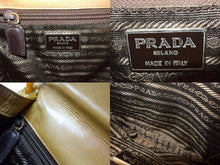 画像をギャラリービューアに読み込む, PRADA プラダ プラスチックチェーン ショルダーバッグ ワンショルダーバッグ イタリア製 レザー ブラウン シルバー金具 美品 中古 4b003549