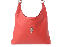 画像をギャラリービューアに読み込む, CHROME HEARTS クロムハーツ ダガー ショルダーバッグ ワンショルダーバッグ レッド レザー シルバー925 美品 中古 4b003553