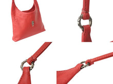 画像をギャラリービューアに読み込む, CHROME HEARTS クロムハーツ ダガー ショルダーバッグ ワンショルダーバッグ レッド レザー シルバー925 美品 中古 4b003553