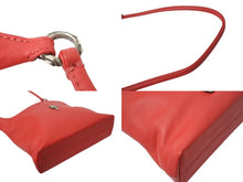 画像をギャラリービューアに読み込む, CHROME HEARTS クロムハーツ ダガー ショルダーバッグ ワンショルダーバッグ レッド レザー シルバー925 美品 中古 4b003553