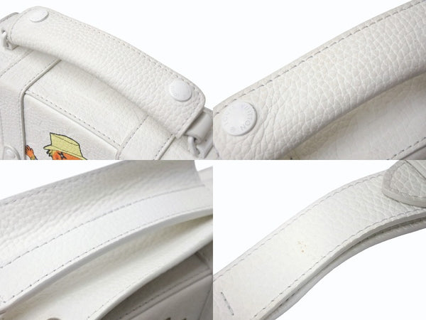 LOUIS VUITTON ルイヴィトン モノグラムトリヨン フラップソフトトランク メッセンジャー レザー ホワイト M57407 良品 中古 4b003555
