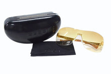 画像をギャラリービューアに読み込む, GUCCI グッチ インターロッキング GGロゴ サングラス ゴールド メタル GG1795 ゴールド金具 アイウェア 小物 美品 中古 4b003558