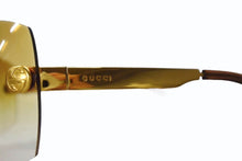 画像をギャラリービューアに読み込む, GUCCI グッチ インターロッキング GGロゴ サングラス ゴールド メタル GG1795 ゴールド金具 アイウェア 小物 美品 中古 4b003558