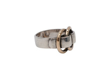 Load image into Gallery viewer, HERMES エルメス リング 指輪 ドゥザノー リング コンビリング 筆記体 サイズ9号 シルバー925 美品 中古4b003562