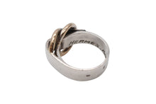 Load image into Gallery viewer, HERMES エルメス リング 指輪 ドゥザノー リング コンビリング 筆記体 サイズ9号 シルバー925 美品 中古4b003562