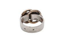 Load image into Gallery viewer, HERMES エルメス リング 指輪 ドゥザノー リング コンビリング 筆記体 サイズ9号 シルバー925 美品 中古4b003562