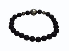 Load image into Gallery viewer, CHROME HEARTS クロムハーツ ビーズブレス ブレスレット オニキス シルバー925 ブラック シルバー925 サイズ8mm 美品 中古 4b003564