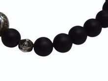 Load image into Gallery viewer, CHROME HEARTS クロムハーツ ビーズブレス ブレスレット オニキス シルバー925 ブラック シルバー925 サイズ8mm 美品 中古 4b003564