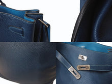 Load image into Gallery viewer, 極美品 HERMES エルメス ソーケリー26 ヴェルソ ワンショルダーバッグ □R刻印 トリヨンクレマンス コルヴェール ターコイズ シルバー金具 中古 4b003565