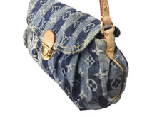 画像をギャラリービューアに読み込む, LOUIS VUITTON ルイヴィトン ミニプリーティ レイエ ショルダーバッグ M95333 モノグラムデニム ブルー 美品 中古 4b003566