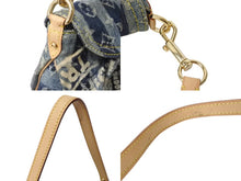 画像をギャラリービューアに読み込む, LOUIS VUITTON ルイヴィトン ミニプリーティ レイエ ショルダーバッグ M95333 モノグラムデニム ブルー 美品 中古 4b003566