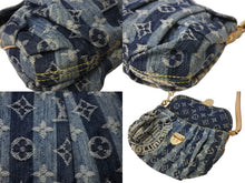 画像をギャラリービューアに読み込む, LOUIS VUITTON ルイヴィトン ミニプリーティ レイエ ショルダーバッグ M95333 モノグラムデニム ブルー 美品 中古 4b003566