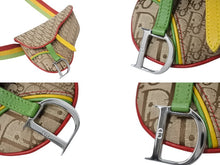 画像をギャラリービューアに読み込む, 極美品 Christian Dior クリスチャンディオール ウエストポーチ ベルトポーチ 096BM0054 トロッター柄 ラスタカラー ガリアーノ期 中古 4b003567