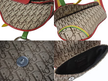 画像をギャラリービューアに読み込む, 極美品 Christian Dior クリスチャンディオール ウエストポーチ ベルトポーチ 096BM0054 トロッター柄 ラスタカラー ガリアーノ期 中古 4b003567