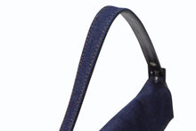 画像をギャラリービューアに読み込む, 新品未使用 FENDI フェンディ マンマバケット ワンショルダーバッグ 26424 デニム レザー インディゴブルー シルバー金具 中古 4b003569