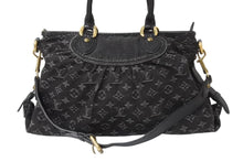 Load image into Gallery viewer, 極美品 LOUIS VUITTON ルイヴィトン ネオカヴィMM ハンドバッグ M95351 モノグラムデニム レザー 2WAY ゴールド金具 中古 4b003570