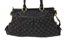 Load image into Gallery viewer, 極美品 LOUIS VUITTON ルイヴィトン ネオカヴィMM ハンドバッグ M95351 モノグラムデニム レザー 2WAY ゴールド金具 中古 4b003570