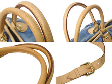 Load image into Gallery viewer, LOUIS VUITTON ルイヴィトン ネオカヴィMM ハンドバッグ M95349 2WAY モノグラム デニム ゴールド金具 美品 中古 4b003571