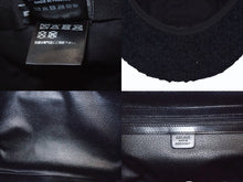 画像をギャラリービューアに読み込む, 極美品 CHANEL シャネル ツイード キャップ ハット 帽子 AA8562 サイズM ココマーク ブラック 刺繍 中古 4b003573