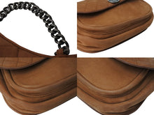 Load image into Gallery viewer, 極美品 CHANEL シャネル ショルダーバッグ 21番台 ココマーク キルティング ヌバック ブラウン アンティークシルバー金具 中古 4b003575