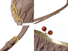 Load image into Gallery viewer, MIUMIU ミュウミュウ ハンドバッグ ショルダーバッグ 2way レザー ピンク ゴールド金具 美品 中古 4b003578