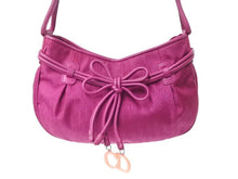 Load image into Gallery viewer, 極美品 ChristianDior クリスチャンディオール トロッター ハンドバッグ レザー ジャガード パープル ピンク シルバー金具 中古 4b003579
