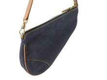 画像をギャラリービューアに読み込む, 極美品 Christian Dior クリスチャンディオール サドルポーチ アクセサリーポーチ PZ 0701 デニム ガリアーノ期 中古 4b003590