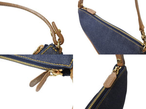 Very Good Condition Christian Dior Saddle Pouch Accessory Pouch PZ 0701 Denim Galliano Period Used 4b003590