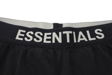 Load image into Gallery viewer, FOG ESSENTIALS エフオージーエッセンシャルズ ATHLETIC LEGロゴウエストゴムレギンス ブラック グレー サイズS 美品 中古 4b003594