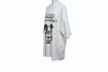 画像をギャラリービューアに読み込む, SATOSHI NAKAMOTO サトシナカモト 半袖Tシャツ サイズXL フェイスプリント ラインストーン ホワイト ブラック 良品 中古 4b003606