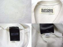 画像をギャラリービューアに読み込む, SATOSHI NAKAMOTO サトシナカモト 半袖Tシャツ サイズXL フェイスプリント ラインストーン ホワイト ブラック 良品 中古 4b003606