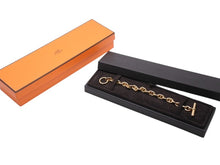 Load image into Gallery viewer, 新品同様 HERMES エルメス シェーヌダンクルPM ブレスレット フランス製 19コマ イエローゴールド 18k 58,5g 中古 4b003608